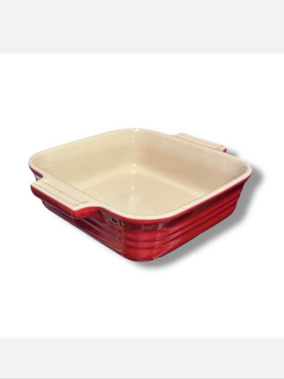 LE CREUSET Stoneware Red Petite Square 6” Casserole Baking Dish